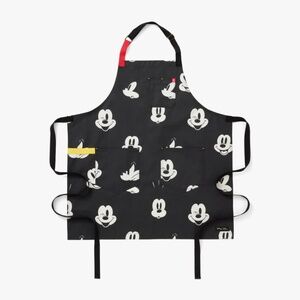 Disney Hedley & Bennett Black Mickey Mouse Print Apron, Unisex